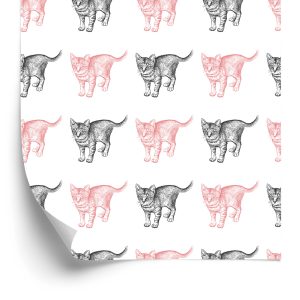 Papier Peint Chats Pastels – Image 2