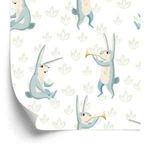 Papier Peint Pour Les Enfants - Joyeux Lapins Musicaux – Image 2