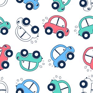 Papier Peint Voitures Voitures Colorées Pour Chambre D'enfant – Image 1