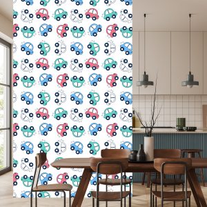 Papier Peint Voitures Voitures Colorées Pour Chambre D'enfant – Image 4