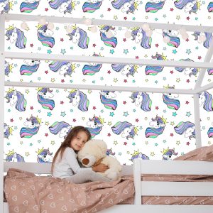 Papier Peint Pour Les Enfants - Belles Licornes Magiques – Image 7