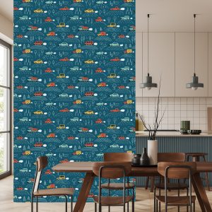 Papier Peint Voiture D'arbre Colorée Pour Une Chambre D'enfant – Image 4