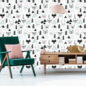 Papier Peint Pour Les Enfants - Beaux Animaux De La Forêt – Image 6