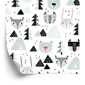 Papier Peint Pour Les Enfants - Beaux Animaux De La Forêt – Image 2