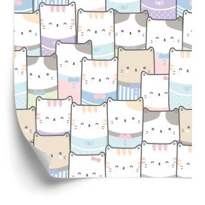 Papier Peint Pour Les Enfants - Chats Colorés – Image 2