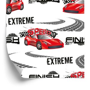 Papier Peint Dans Cars Voitures De Rallye Chambre D'enfant – Image 2