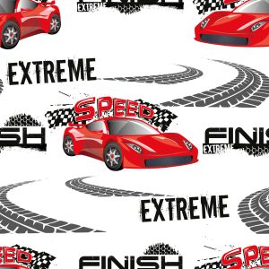 Papier Peint Dans Cars Voitures De Rallye Chambre D'enfant – Image 1