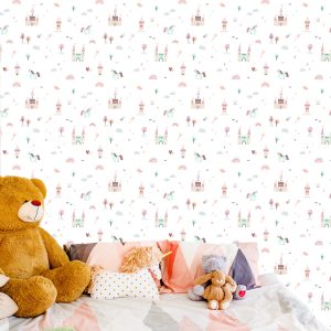 Papier Peint Nuages, Licornes Arc-En-Ciel D'un Conte De Fées – Image 6