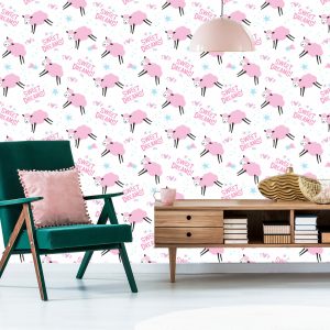 Papier Peint Mouton Rose – Image 6