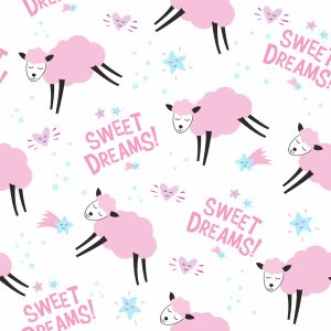 Papier Peint Mouton Rose – Image 1