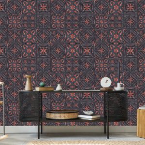 Papier Peint Pour La Salle À Manger Imitation De Carreaux De Mosaïque – Image 5