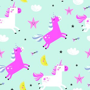 Papier Peint Pour Les Filles Les Licornes Les Étoiles Des Lunes – Image 1