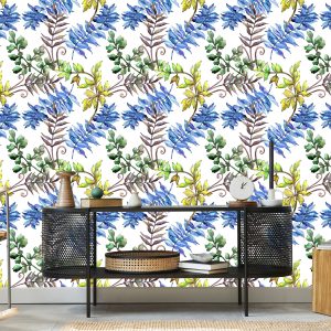 Papier Peint Feuilles Colorées - Aquarelle – Image 5