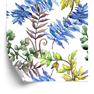 Papier Peint Feuilles Colorées - Aquarelle – Image 2