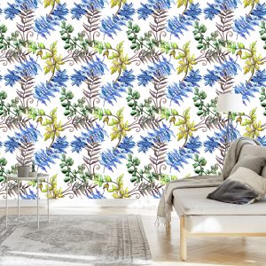 Papier Peint Feuilles Colorées - Aquarelle – Image 3