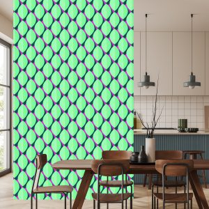 Papier Peint Rétro - Belles Feuilles Colorées – Image 4