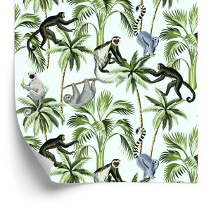 Papier Peint Animaux Sauvages Et Arbres – Image 2