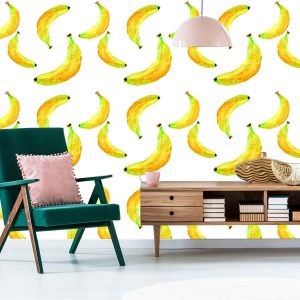 Papier Peint Avec Des Bananes Aux Fruits Pour La Salle À Manger De La Cuisine – Image 6