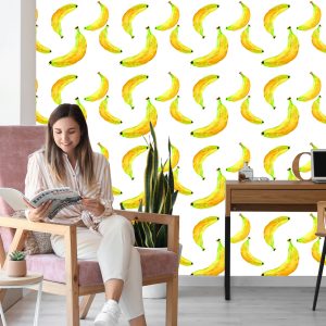 Papier Peint Avec Des Bananes Aux Fruits Pour La Salle À Manger De La Cuisine – Image 7