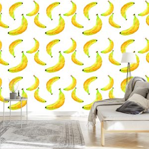 Papier Peint Avec Des Bananes Aux Fruits Pour La Salle À Manger De La Cuisine – Image 3