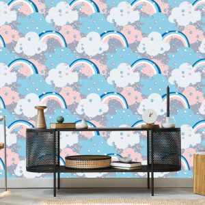 Papier Peint Arc-En-Ciel Avec Des Nuages – Image 5