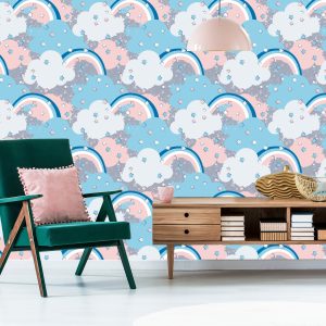 Papier Peint Arc-En-Ciel Avec Des Nuages – Image 6