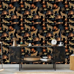 Papier Peint Chats Sauvages Et Arbres – Image 5