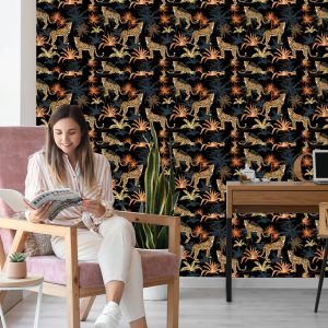 Papier Peint Chats Sauvages Et Arbres – Image 7