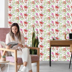 Papier Peint Fleurs Aux Couleurs Douces – Image 7