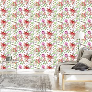 Papier Peint Fleurs Aux Couleurs Douces – Image 3