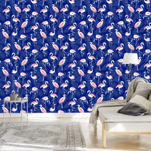 Papier Peint Flamants Roses – Image 3