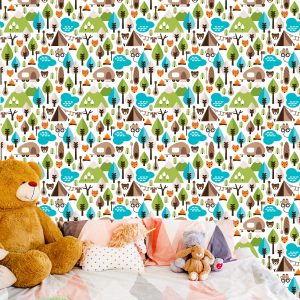 Papier Peint Top Renard Vert Arbre Pour Chambre Garçon – Image 6