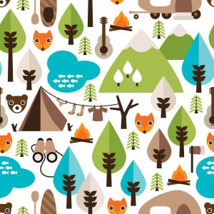 Papier Peint Top Renard Vert Arbre Pour Chambre Garçon – Image 1