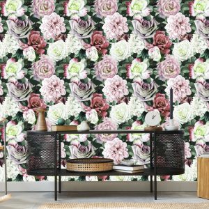 Papier Peint Pivoines Dans Les Feuilles – Image 5