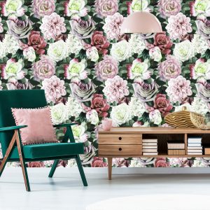 Papier Peint Pivoines Dans Les Feuilles – Image 6