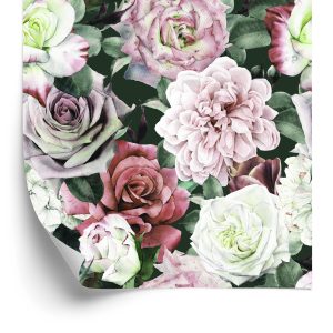 Papier Peint Pivoines Dans Les Feuilles – Image 2