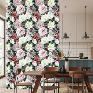 Papier Peint Pivoines Dans Les Feuilles – Image 4