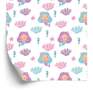 Papier Peint Sirènes De Conte De Fées Pour Une Chambre D'enfant – Image 2