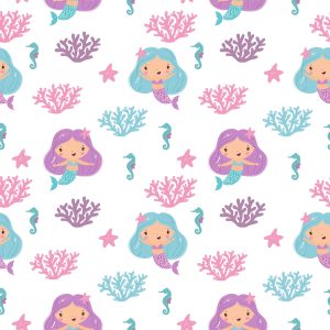 Papier Peint Sirènes De Conte De Fées Pour Une Chambre D'enfant – Image 1