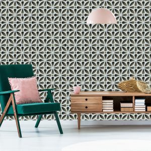 Papier Peint Effet Spatial Optique 3D Pour Le Salon – Image 6