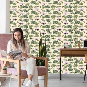 Papier Peint Feuilles De Monstère – Image 7