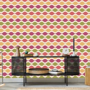 Papier Peint Vagues De Style Rétro – Image 5