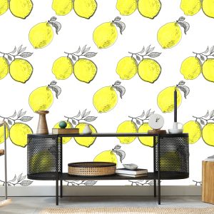 Papier Peint Feuilles De Citron Pour La Cuisine – Image 5