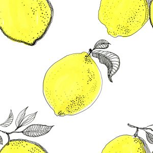 Papier Peint Feuilles De Citron Pour La Cuisine – Image 1