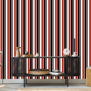 Papier Peint Rayures Verticales Classiques Pour Le Salon Office – Image 5
