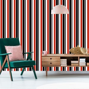 Papier Peint Rayures Verticales Classiques Pour Le Salon Office – Image 6