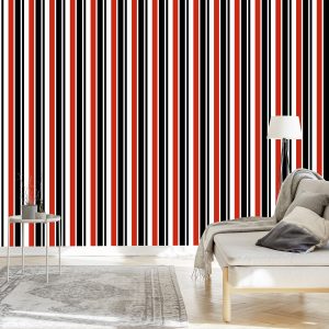 Papier Peint Rayures Verticales Classiques Pour Le Salon Office – Image 3