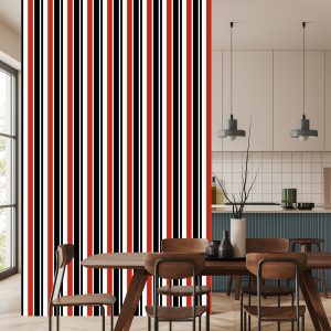 Papier Peint Rayures Verticales Classiques Pour Le Salon Office – Image 4