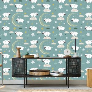 Papier Peint Moutons Et Lunes – Image 5