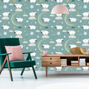 Papier Peint Moutons Et Lunes – Image 6